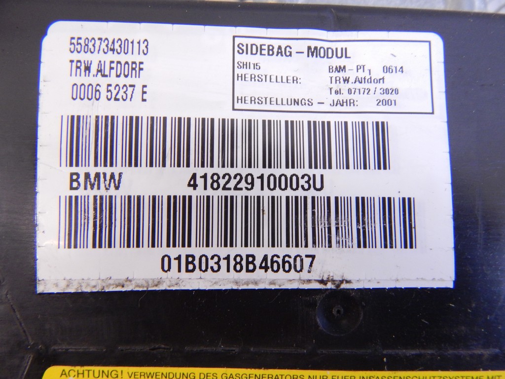 Подушка безопасности в дверь BMW 5-Series (E39) купить в России