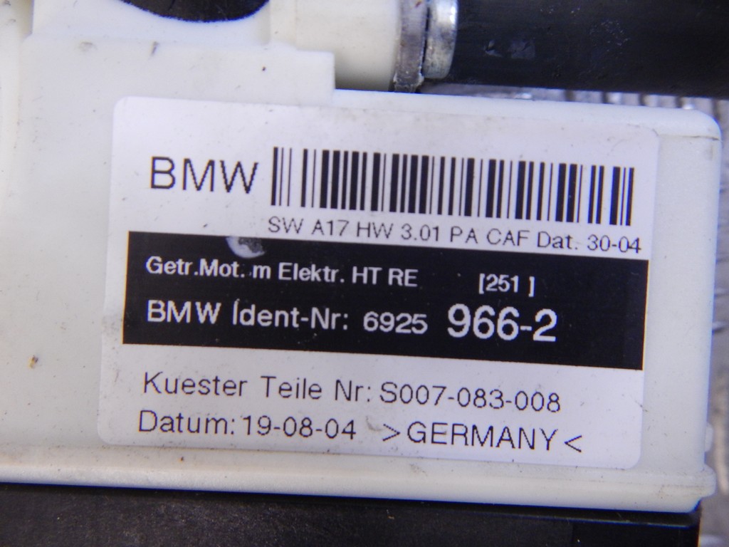 Стеклоподъемник электрический двери задней правой BMW X3 (E83) купить в России