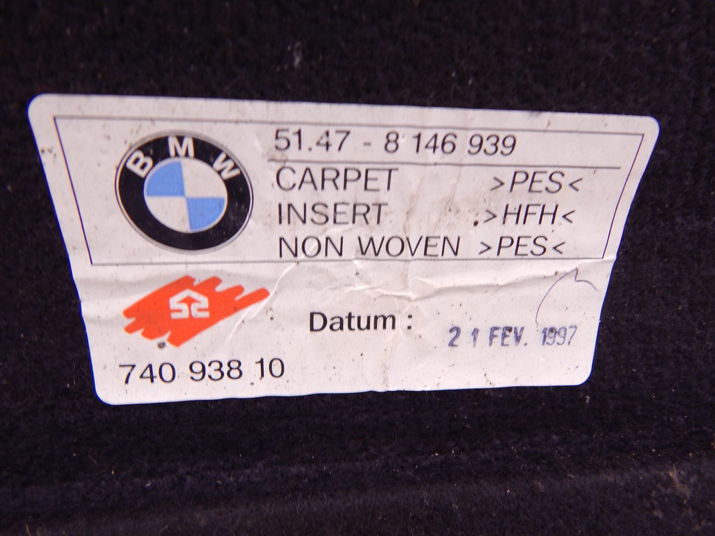 Обшивка багажного отделения BMW 3-Series (E36) купить в России