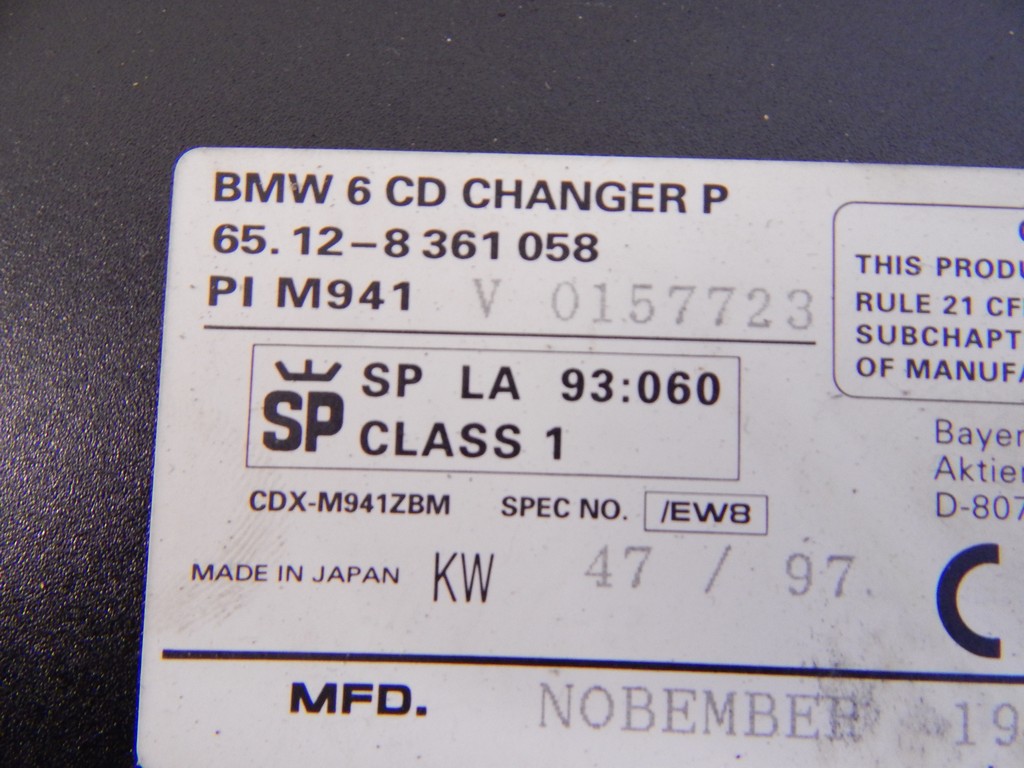 Чейнджер компакт дисков BMW 7-Series (E38) купить в Беларуси