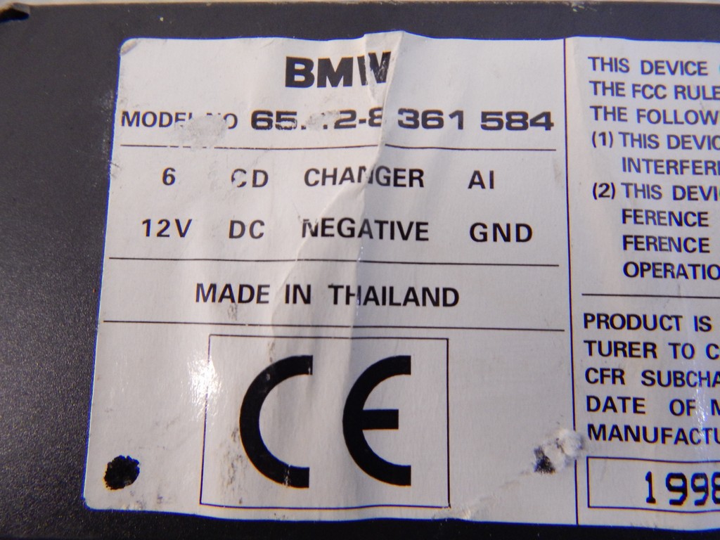Чейнджер компакт дисков BMW 5-Series (E39) купить в Беларуси