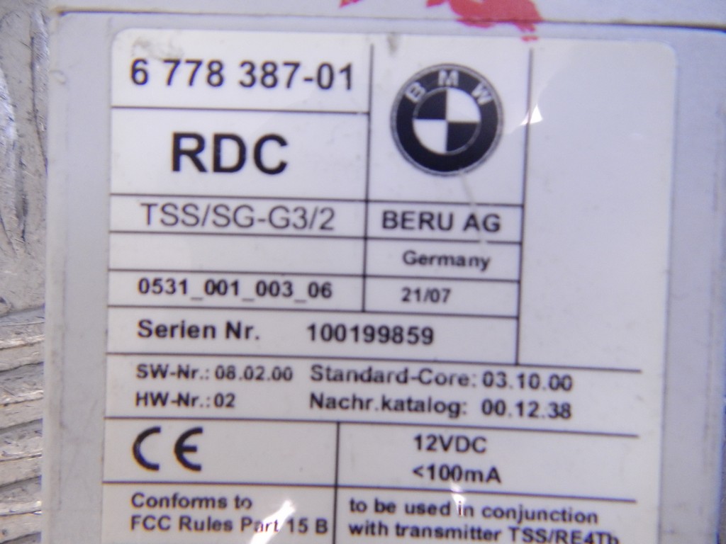 Блок контроля давления в шинах (RDC) BMW X5 (E70) купить в Беларуси
