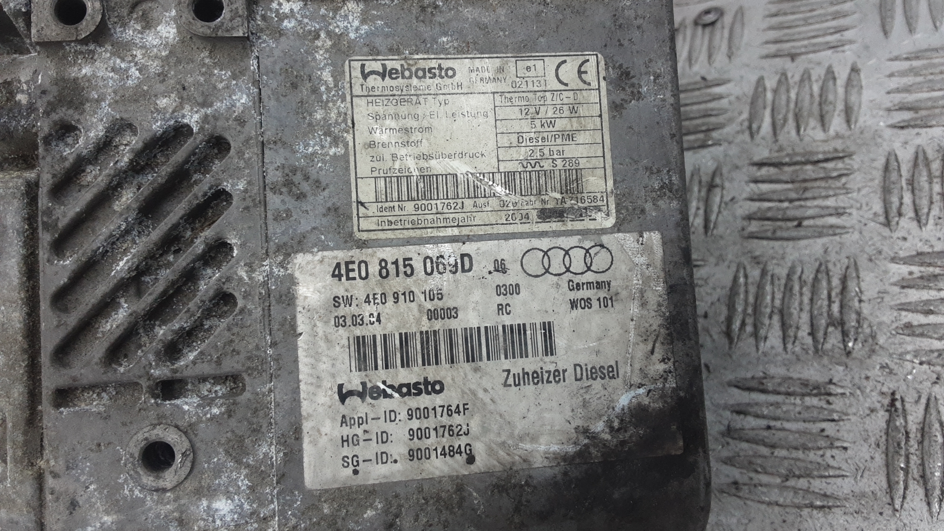 Отопитель автономный (вебасто) Audi A8 D3 купить в России