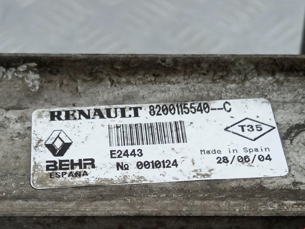 Интеркулер (радиатор интеркулера) Renault Scenic 2 купить в Беларуси