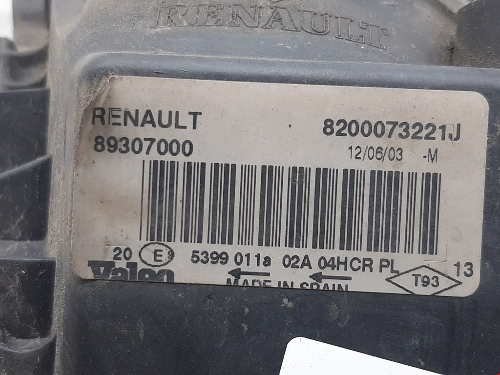 Фара передняя правая Renault Megane 2 купить в Беларуси
